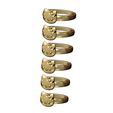 Hello-kitty-ring-size5to10-03.jpg Hello kitty band US sizes 5to10 3D print model