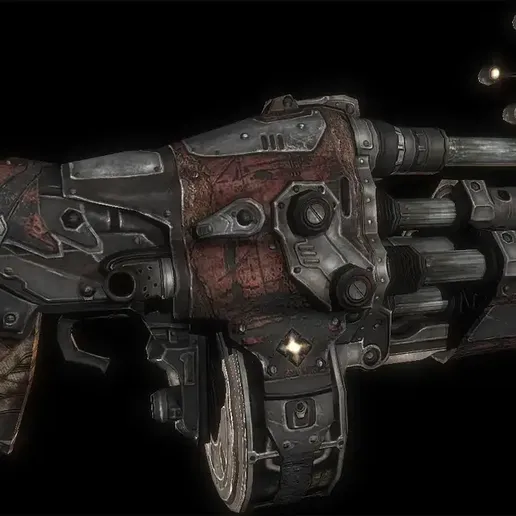 🔫 Boomshot Grenade Launcher 3d model Gears Of War 1:12・ OBJ File for 3D ...
