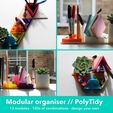 pics_hq_sm.jpg Free STL file Modular desk tidy & organiser - PolyTidy・3D printing template to download, splabble