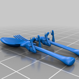 knife-messerhals2lopoly.png spoon and fork / girl - edition hannibal