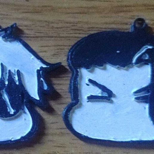 Duo Satosugu Chibi Cats Key Ring - Jujutsu Kaisen 3D Fanart