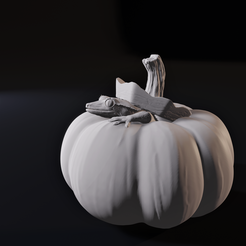 1.png 3D-Datei Niedlicher Schopfgecko in einem Kürbis - Herbstdekoration・3D-Drucker-Vorlage zum herunterladen