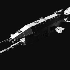 WarlockRender.jpg Free STL file Babylon 5 Warlock Class Destroyer・3D printing design to download
