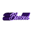 Text Flip - Blessed carved 2.0.stl Text Flip - Blessed