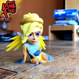 01.png Overwatch Mercy Flexi Print-In-Place + figure & keychain