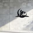 mockup_02.jpg 026 Motocross Rider Mountain Wall Decor Art Laser Cut 3D Print Files