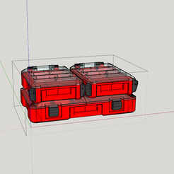 2020-04-12 18_13_55-Milwaukee-Packout.skp - SketchUp Make 2017.png Archivo 3D 1/10 PAQUETE DE HERRAMIENTAS - Addon Pack 1・Idea de impresión 3D para descargar