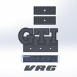 Golf2-GTI-Logo-VR6-1.jpg VW Golf 2 GTI VR6 badge logo emblem front grill