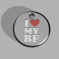 i-love-my-bf.jpg Archivo STL llavero quiero a mi BF・Modelo imprimible en 3D para descargar