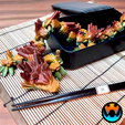 ,jgyfvg.png Sushi Dragon, Cinderwing3D, Food, Articulating, Print-in-Place, No Supports, Cute
