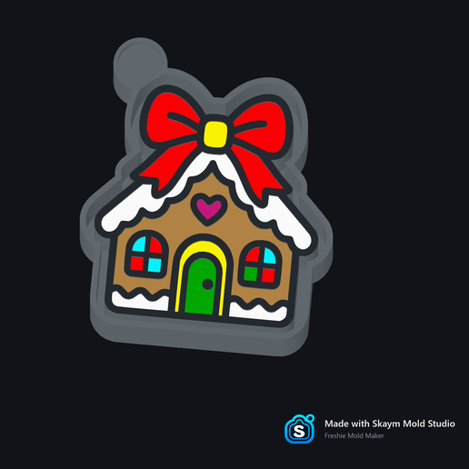 ✨ Gingerbread House – Freshie, Resin & Candle Mold 🎄🏠✨
