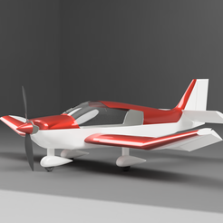 dr400_render1.png Free STL file Robin DR400 RC model plane for 3D printing・Model to download and 3D print