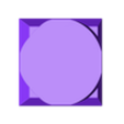 round 25mm to square 25mm.stl Base converter / extender 25mm round to 25mm square