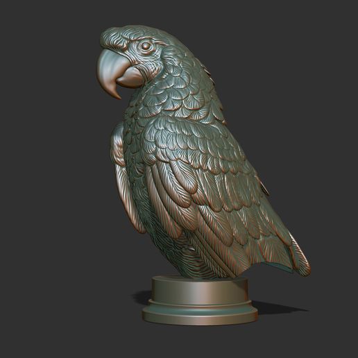 🦜 Parrot・ STL File for 3D printing and CNC machining - Laser cutting・Cults