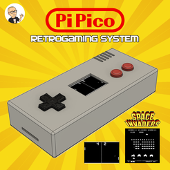 ae NON Eee STL file Raspberry Pi Pico RetroGaming System・Template to download and 3D print
