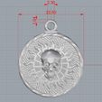 Screenshot_1.jpg Skull sun pendant Jewelry medallion 3D print model