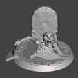 20ef6cc6df60e92c8772afe87aa791fd_display_large.JPG 28mm Undead Skeleton Warrior - Climbing out of Grave 1