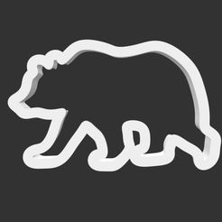 Black Bear 1.jpg Archivo STL Cortapastas Oso Negro・Modelo imprimible en 3D para descargar