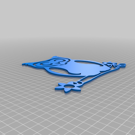 Owl.png Free STL file Owl 2D Wallart・Model to download and 3D print, D-Four-E