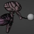 11.png 3D Model of Brain Stem and Cranial Nerves