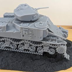Broken-M3-2.jpg Destroyed M3 Lee Medium Tank (US, WW2)