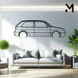 golf-mk2-gti.png Wall Silhouette: Volkswagen Set