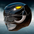 3.png Power mighty morphin helmet black - Ranger Black