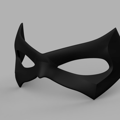 Arkham Knight Robin Mask.png STL file Arkham Knight Robin Mask・3D print object to download, VillainousPropShop