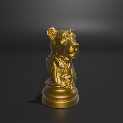 Lioness Bust