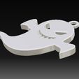 2.jpg STL file Halloween Ghost Earrings・Model to download and 3D print