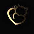 1.jpg Cat and heart pendant