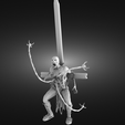 Zombie-chained-to-a-cross-render.png Fichier STL Zombie enchaîné à une croix・Design pour imprimante 3D à télécharger