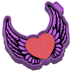 ink.png Archivo 3D Carcasa del molde STL Angel Wings & Heart Freshie・Diseño para descargar y imprimir en 3D