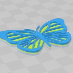 Butterfly-1.jpg Fichier STL Papillon Palette Peinture Dessin・Objet pour impression 3D à télécharger
