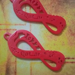 WhatsApp-Image-2022.jpeg Free STL file Qatar 2022 WorldCup keychain・3D printable design to download