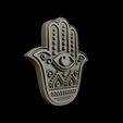 07.jpg Hamsa Hand symbol 3D model relief 02