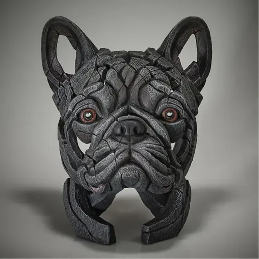 FRENCH BULLDOG BUST SCULPTURE 3D MODEL PRINT STL/OBJ/GLB - 3D model önizlemesi