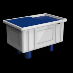 untitled.469.jpg Файл STL Холодильник Ice Box Cooler большого размера в масштабе 1:12 пиво・Дизайн для загрузки и 3D-печати