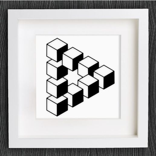 Customizable Penrose Triangle 3D model