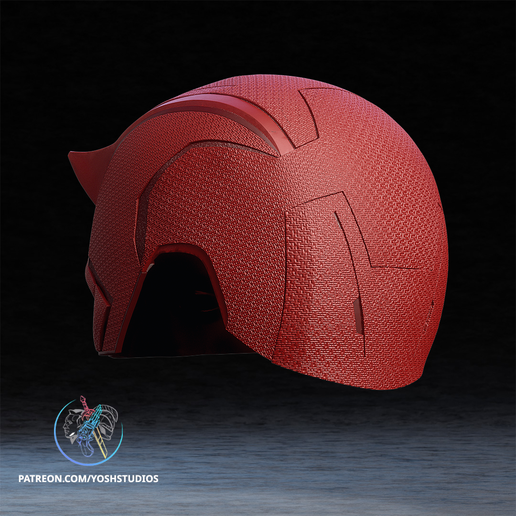 Render_6.png Daredevil Born Again Helmet 3D Printer File STL