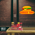 Adobe_Express_20221227_1236180.11773888704443392.png STL file Burger Town by Tokyo Diecast Toys・3D printing template to download