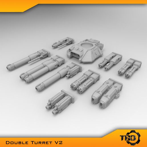🛰 ALTERNATIVE TURRET V2・ STL File for 3D printing・Cults