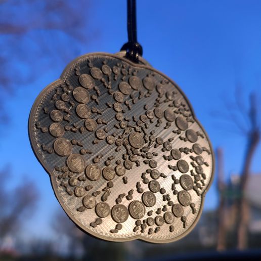 Crop Circle necklace - MilkHill crop 3D model