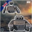 3.jpg Valentine Mark Mk. VIIA infantry tank - UK United WW2 Kingdom British England Army Western Front Normandy Africa Bulge WWII D-Day