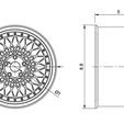 HRE-501-Drawing.jpg HRE 501 Rims  for Diecast 1 : 64 scale