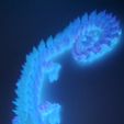 Dragon de cristal, animal de compagnie articulé et flexible, impression en place, fantaisie.