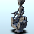22.png Alien scientist with cranial antennas and high-tech chair (2) (+ pre-supported version & rounded base) - SF Warhordes ET extraterrest Confrontation