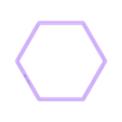 Hexagon~4.75in_depth_0.5in.stl Hexagon Cookie Cutter 4.75in / 12.1cm