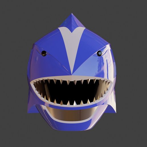 Power Rangers Wild Force Gaoranger GaoBlue V3 Helmet 3D print model