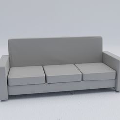 01.jpg Fichier STL Canapé minimaliste・Plan pour impression 3D à télécharger